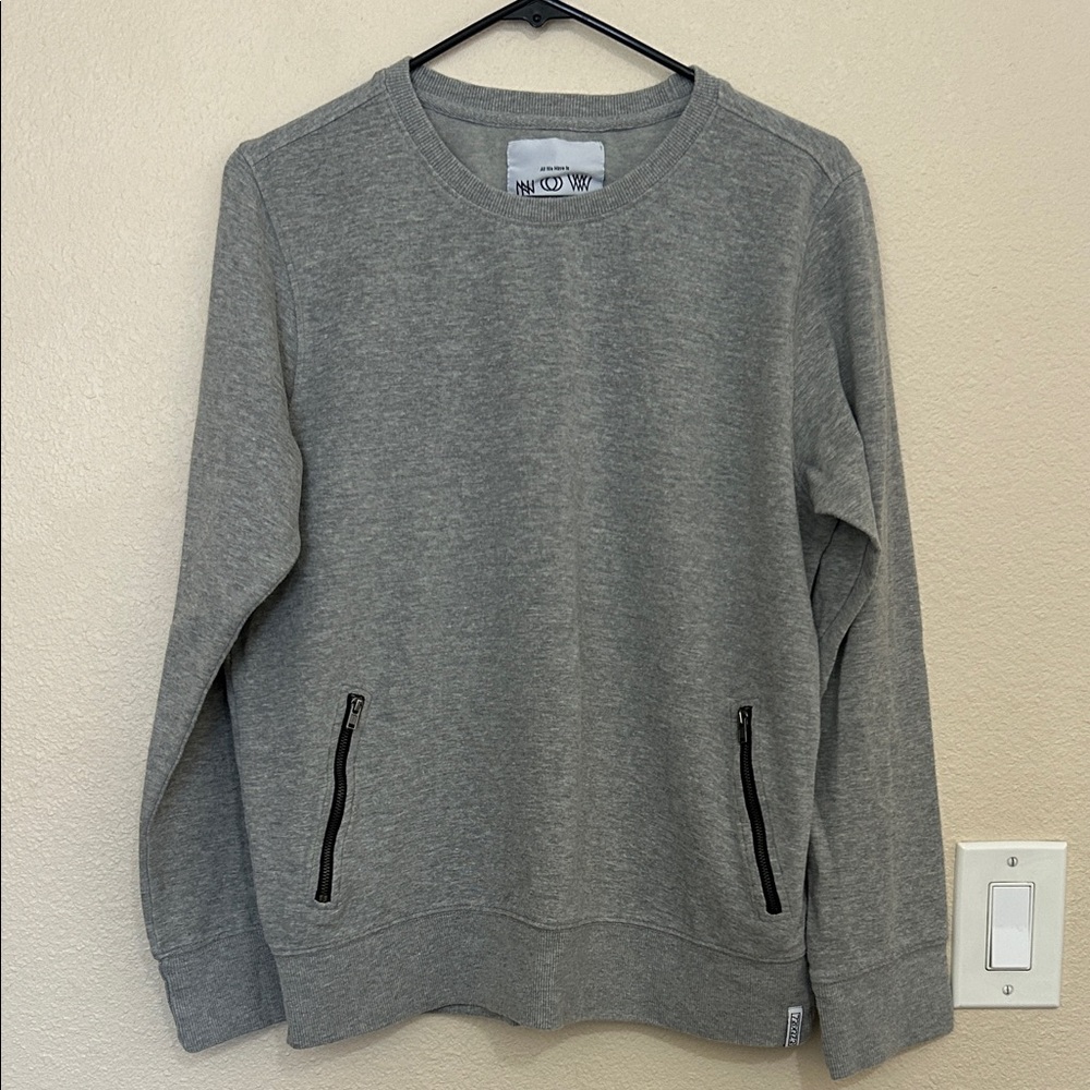 Gray Crew Neck Sweatshirt
